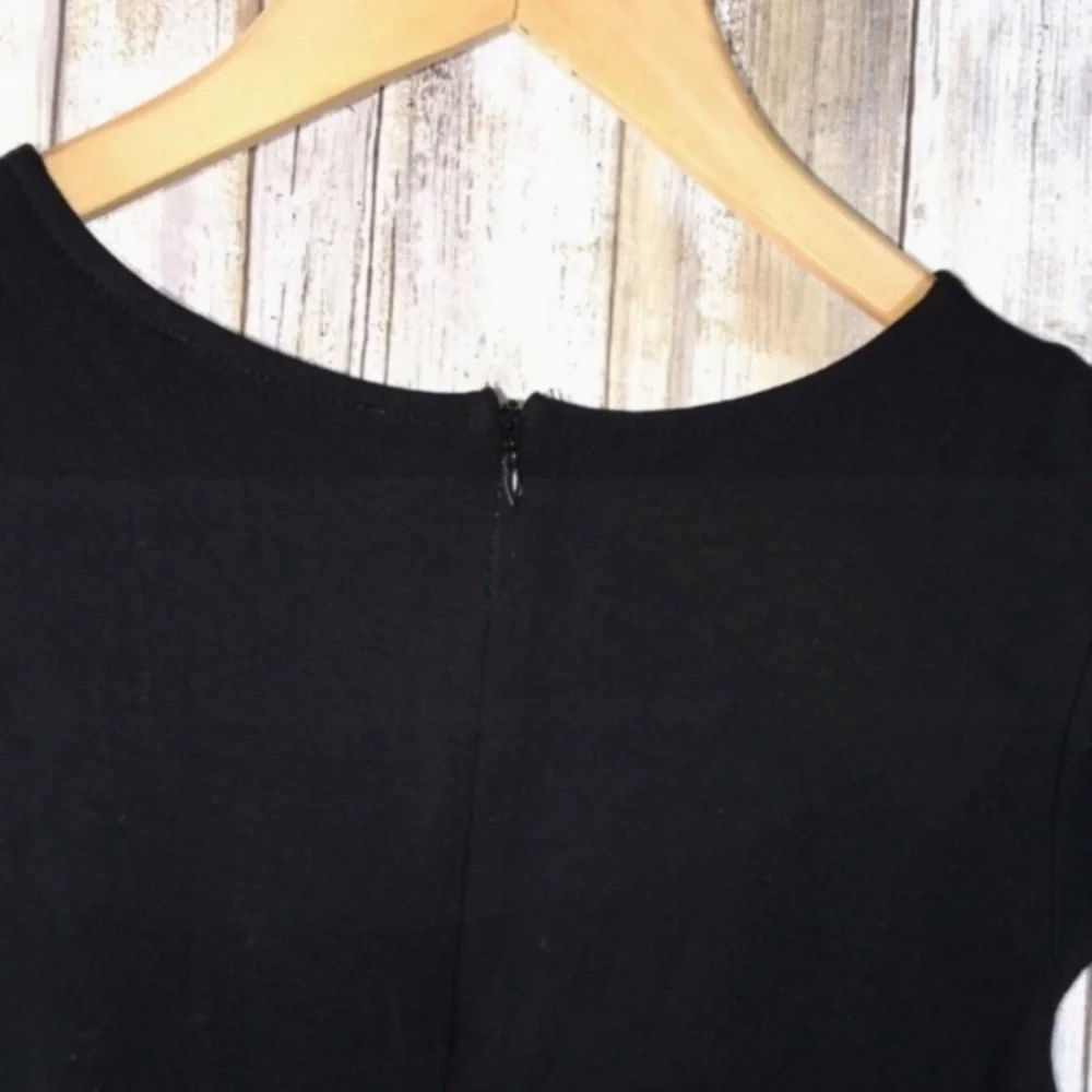 Lulus Proof Of Perfection Black Scalloped Bottom Fitted Dress - Picture 7 of 8